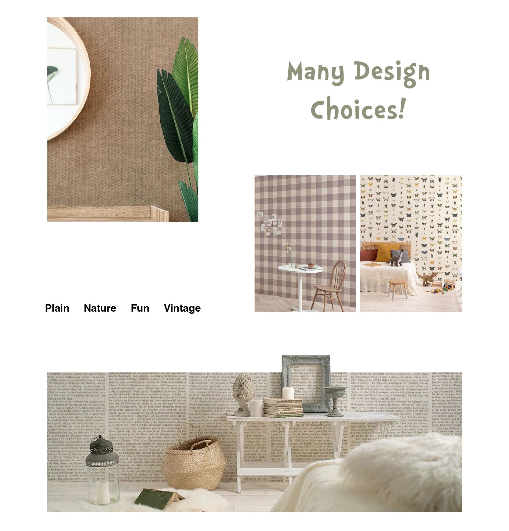 Many Design Choice of Eco Wallpaper